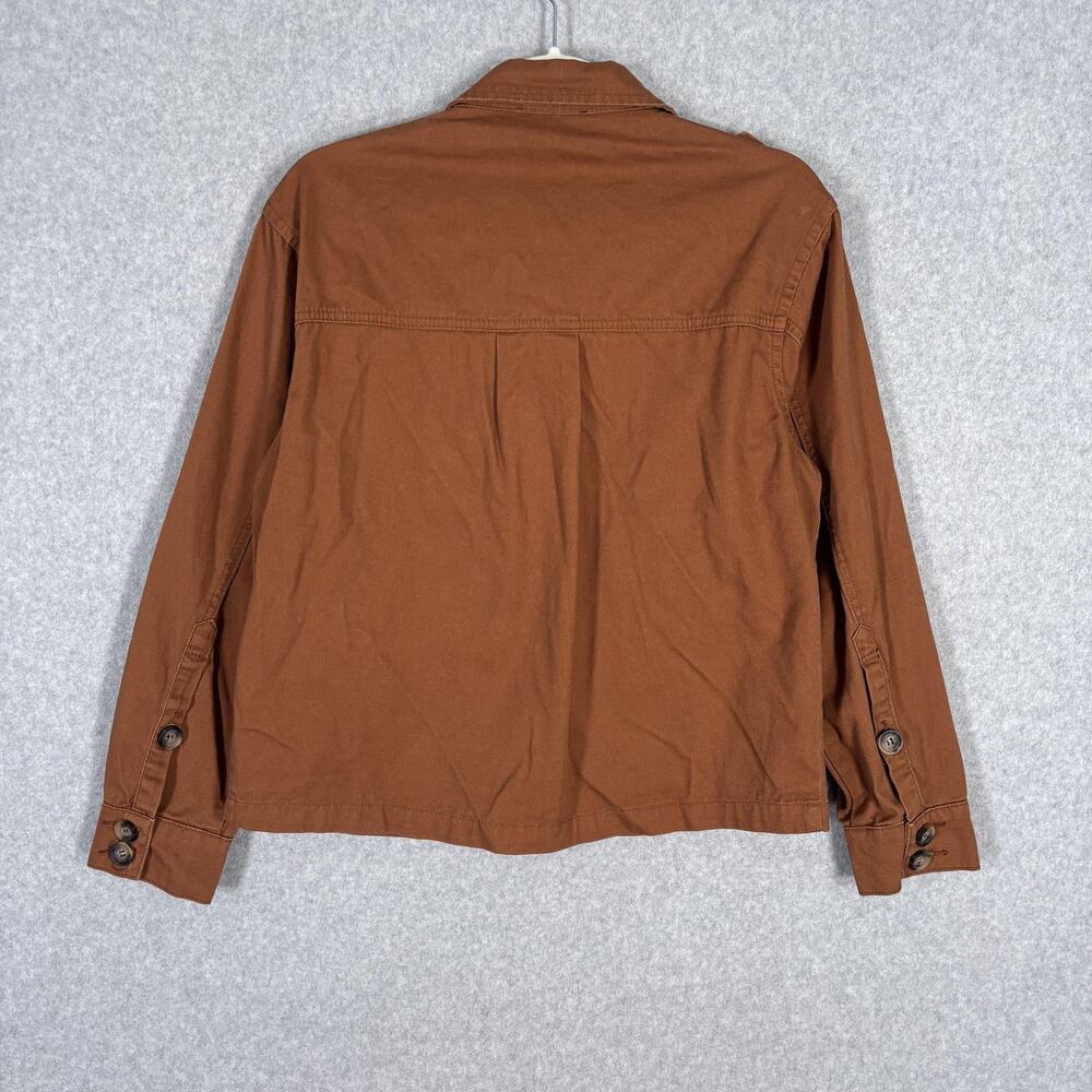 Lulus Utility Jacket Xs Rust Canvas Military Army… - image 7